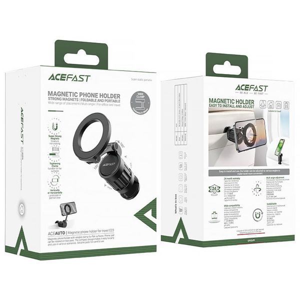 Магнітний тримач для телефону Acefast E23 Magnetic for Travel 82874 фото