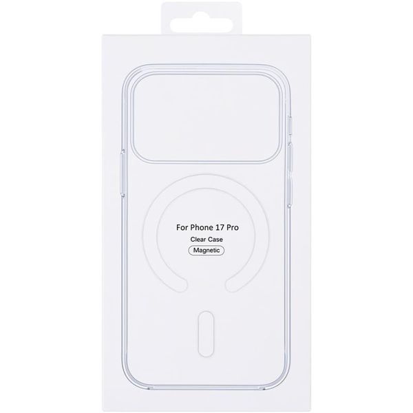Чохол Clear Case (AAA) with MagSafe and Animation для Apple iPhone 17 Pro (6.3") 82243 фото