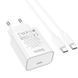 МЗП Hoco C143A Benefit PD20W (1USB-C) + кабель Type-C to Type-C 78639 фото 4
