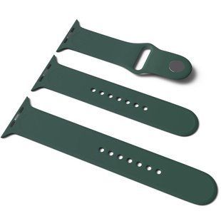 Силіконовий ремінець для Apple Watch Sport Band 42(ser.1-3)/44/45/46/49mm (S/M & M/L) 3pcs 34825 фото