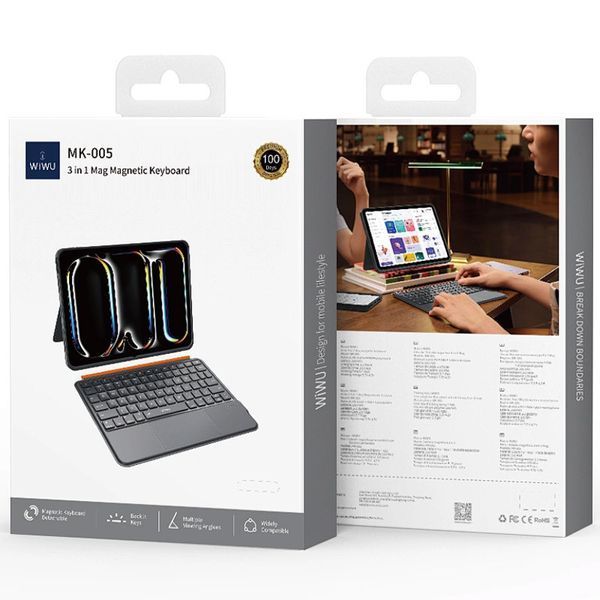 Чохол-клавіатура WIWU MK-005 3 in 1 for iPad Pro 13" (2024) 77984 фото