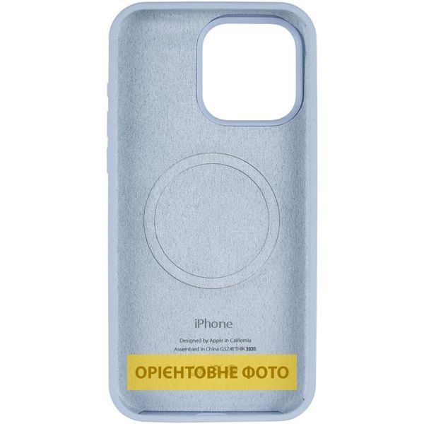 Чохол Silicone Case (AA) Logo with MagSafe для Apple iPhone 16 (6.1") 80644 фото