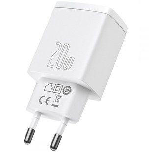 МЗП Baseus Compact Quick Charger 20W QC+PD (1USB-A/1C) (CCXJ-B) 48312 фото
