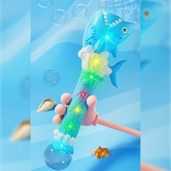 Уцінка Пістолет з мильними бульбашками H038 Shark + bottle 50ml 79756 фото