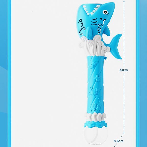 Уцінка Пістолет з мильними бульбашками H038 Shark + bottle 50ml 79756 фото