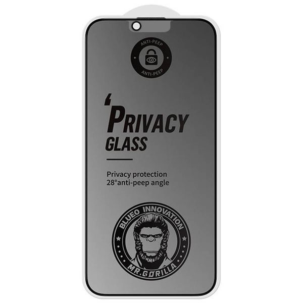 Захисне 2.5D скло Blueo Full Cover Anti-Peep Matte для Apple iPhone 13 Pro Max / 14 Plus (6.7") 72479 фото