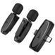 Петличний бездротовий мікрофон Hoco L15 Dual-mic clip-on wireless digital (Lightning/Type-C) 79056 фото 2