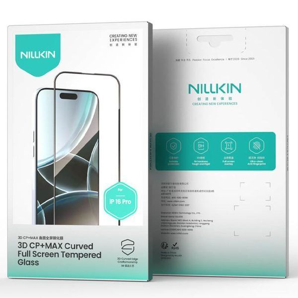 Захисне скло Nillkin (CP+ max 3D) (full glue) для Apple iPhone 16 / 15 (6.1") 81029 фото