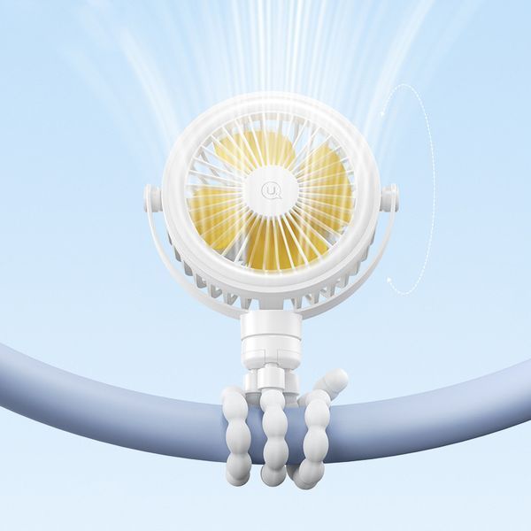 Портативний вентилятор Usams ZB289 Baby Stroller fan 2000mAh 78047 фото