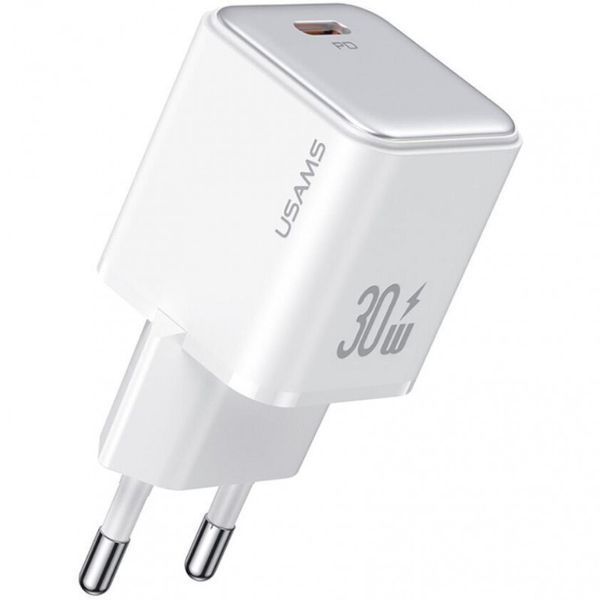 МЗП Usams US-CC186 PD30W (1USB-C) + кабель Type-C to Lightning 70769 фото