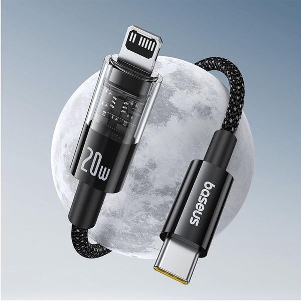 Дата кабель Baseus Gem Fast Charging Type-C to Lightning 20W (2m) (P10373001211-01) 80453 фото