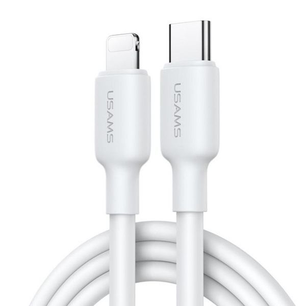 МЗП Usams US-CC186 PD30W (1USB-C) + кабель Type-C to Lightning 70769 фото