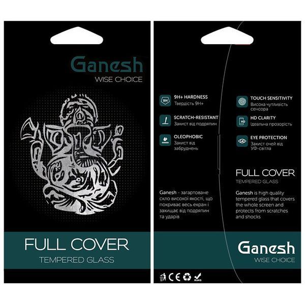 Захисне скло Ganesh (Full Cover) для Apple iPhone 11 / XR (6.1") 37444 фото