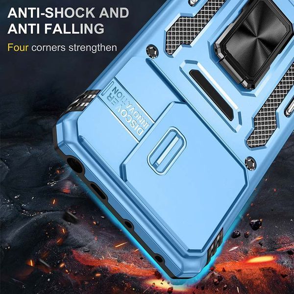 Ударостійкий чохол Camshield Army Ring для Xiaomi Redmi Note 13 Pro 4G / 14s / Poco M6 Pro 4G 72804 фото