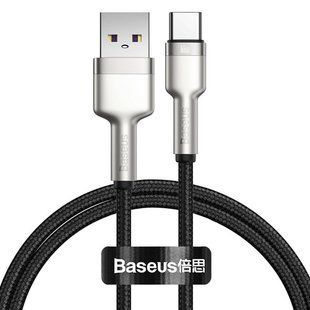Дата кабель Baseus Cafule Metal Data USB to Type-C 66W (2m) (CAKF0002) 73853 фото