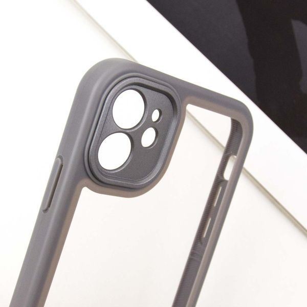 TPU чохол Transparent + Colour 1,5mm для Apple iPhone 12 (6.1") 70563 фото
