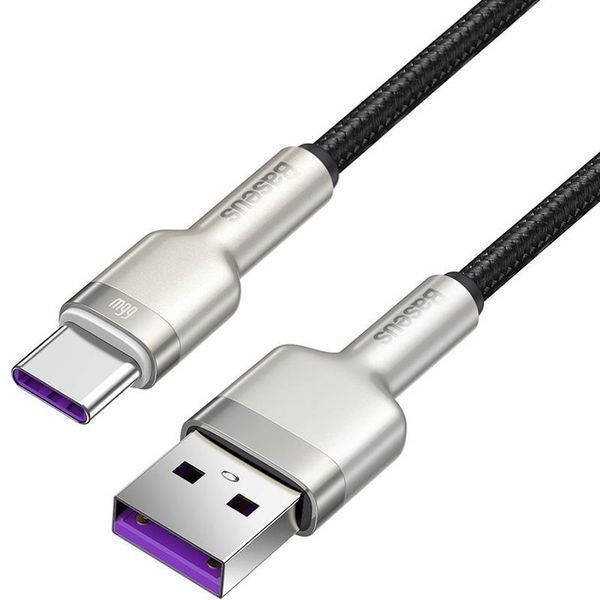 Дата кабель Baseus Cafule Metal Data USB to Type-C 66W (2m) (CAKF0002) 73853 фото