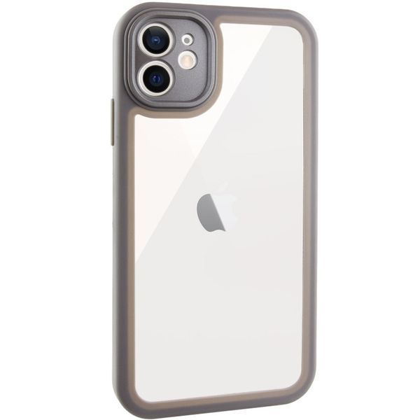 TPU чохол Transparent + Colour 1,5mm для Apple iPhone 12 (6.1") 70563 фото