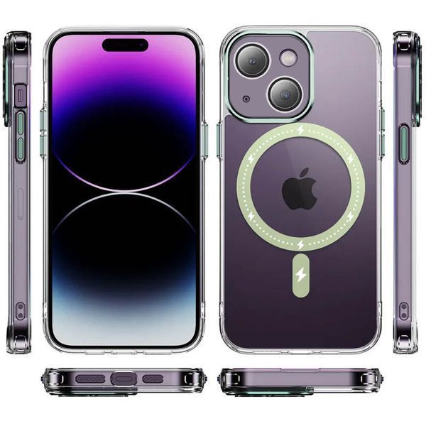 Чохол TPU+PC Colorful with MagSafe для Apple iPhone 13 (6.1") 65143 фото