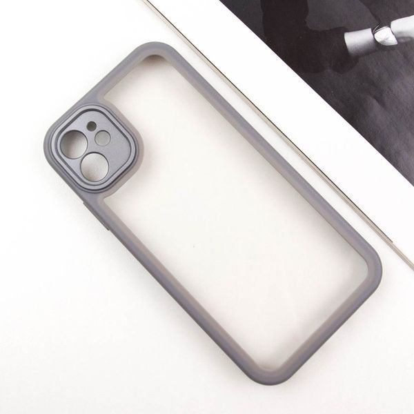 TPU чохол Transparent + Colour 1,5mm для Apple iPhone 12 (6.1") 70563 фото