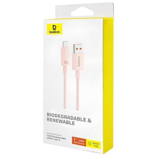 Дата кабель Baseus Habitat Series Fast Charging USB to Type-C 100W (2m) (P1036020) 80562 фото