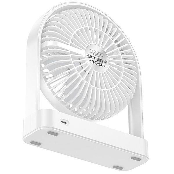 Уцінка Настільний вентилятор Hoco HX65 ultra-thin desktop fan 2000 mAh 80232 фото