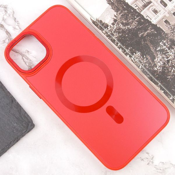 Чохол TPU+Glass Sapphire Midnight Open Camera with MagSafe для Apple iPhone 15 (6.1") 66256 фото