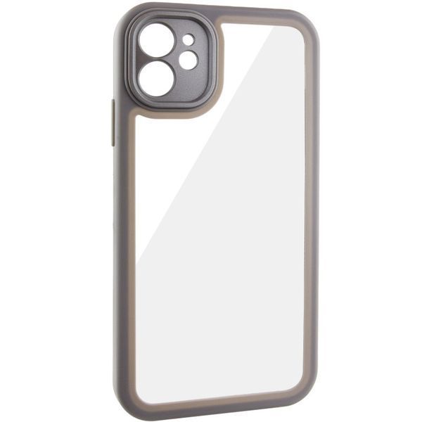 TPU чохол Transparent + Colour 1,5mm для Apple iPhone 12 (6.1") 70563 фото