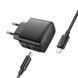 МЗП Hoco CS61A Bright PD30W+QC3.0 (1USB-A/1C) + кабель Type-C to Lightning 79065 фото 3