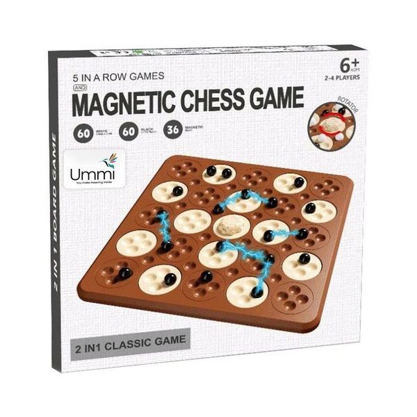 Настільна інтерактивна гра Ummi ME-194 Magnetic Chess Game 5 in a Row 79347 фото