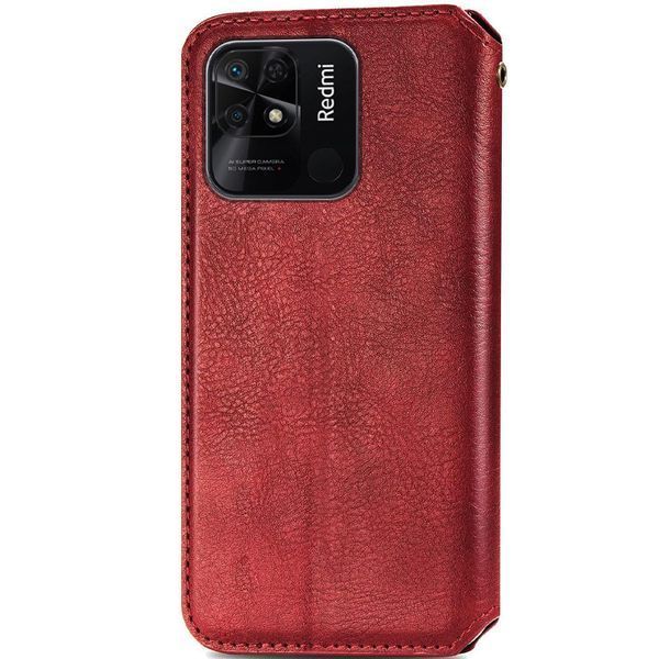 Шкіряний чохол-книжка GETMAN Cubic (PU) для Xiaomi Redmi 10C 55497 фото