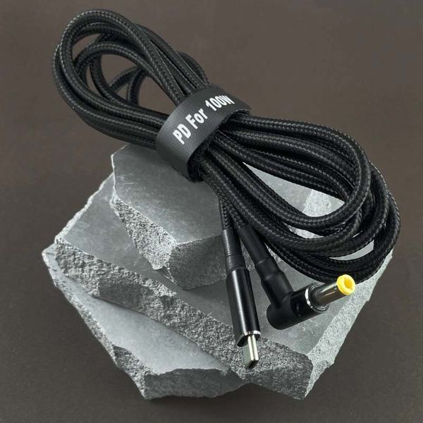 Кабель USB-C to DC 100W з набором переходников для ноутбуку 10in1 75507 фото