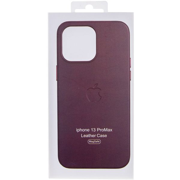 Шкіряний чохол Leather Case (AA Plus) with MagSafe для Apple iPhone 13 Pro Max (6.7") 57470 фото