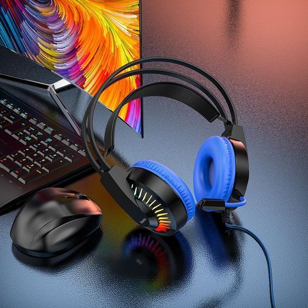 Накладні навушники Hoco W105 Joyful (USB+3.5mm/1.2m) 52995 фото