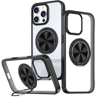 TPU+PC чохол Metal Ring with MagSafe для Apple iPhone 16 Pro Max (6.9") 73480 фото