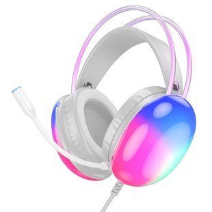 Накладні навушники Hoco W109 Rich gaming (USB+3.5mm/2m) 67607 фото