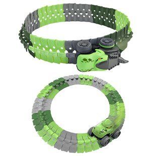 Інтерактивний трек з інерційною машинкою SHT 5510-8 Dino Trak (46pcs/1CAR) 79974 фото