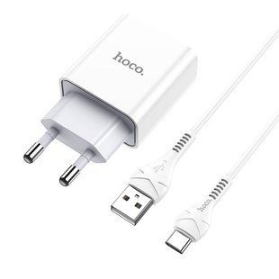 МЗП Hoco C81A Asombroso 2.1A (1USB-A) + кабель USB to Type-C 42360 фото