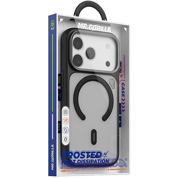TPU+PC чохол Blueo Frosted Heat Dissipation Stand with MagSafe для Apple iPhone 17 Pro Max (6.9") 81527 фото