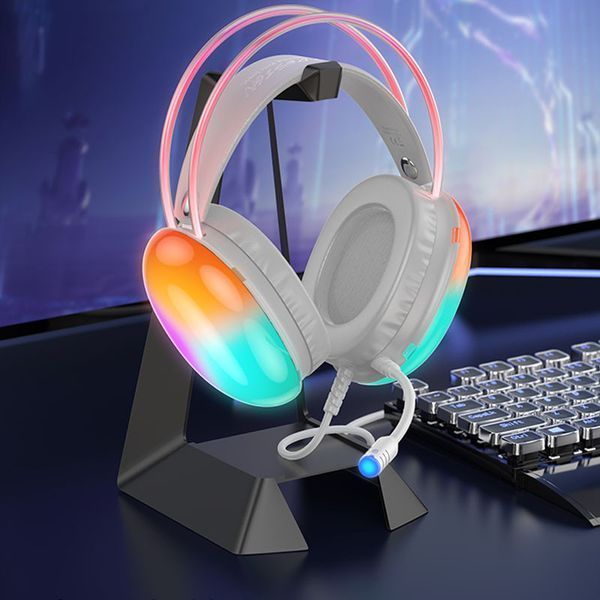 Накладні навушники Hoco W109 Rich gaming (USB+3.5mm/2m) 67607 фото