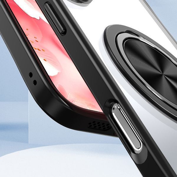 TPU+PC чохол Metal Ring with MagSafe для Apple iPhone 16 Pro Max (6.9") 73480 фото