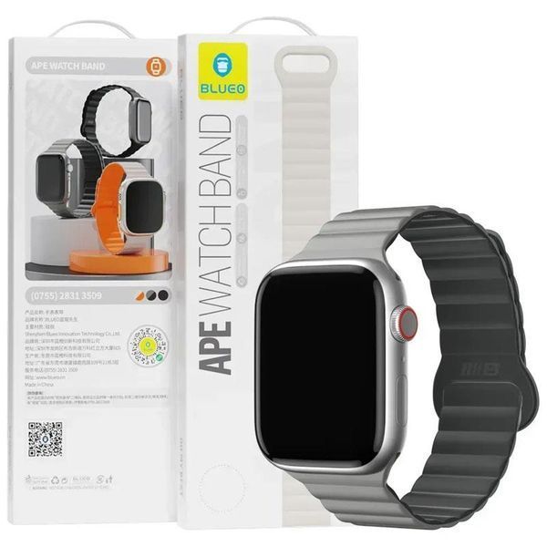 Уцінка Ремінець BlueO Magnetic Silicone для Apple Watch 42(ser.1-3)/44/45/46/49mm 80976 фото