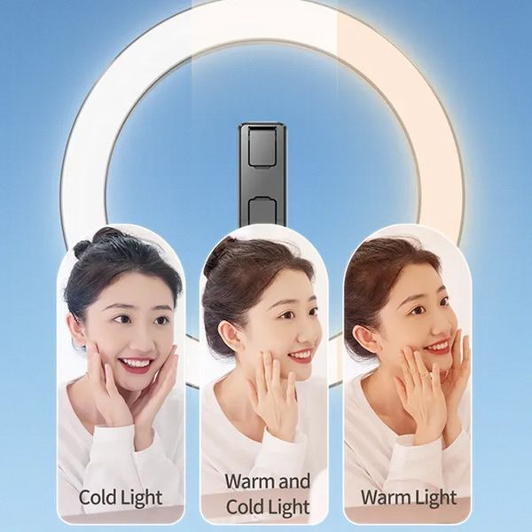 Кільцева LED-лампа для селфі Usams US-ZB323 10-inch Fill Light 1200mAh 78334 фото