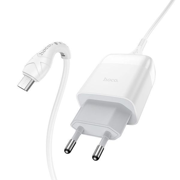 МЗП Hoco C72Q Glorious QC3.0 18W (1USB-A) + кабель USB to MicroUSB 41731 фото