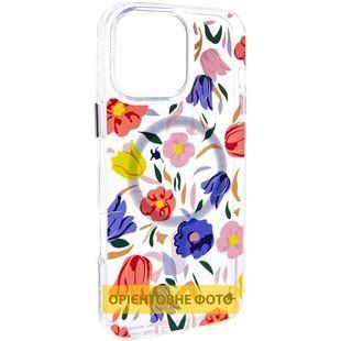 TPU+PC чохол Clear Garden with MagSafe для Apple iPhone 17 (6.3") 80896 фото
