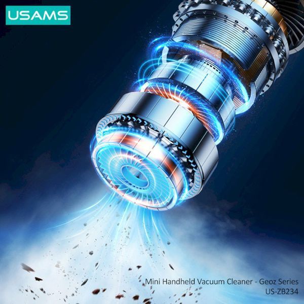 Портативний пилосос Usams US-ZB234 Mini Geoz Series 6000Pa 7800mAh 70773 фото