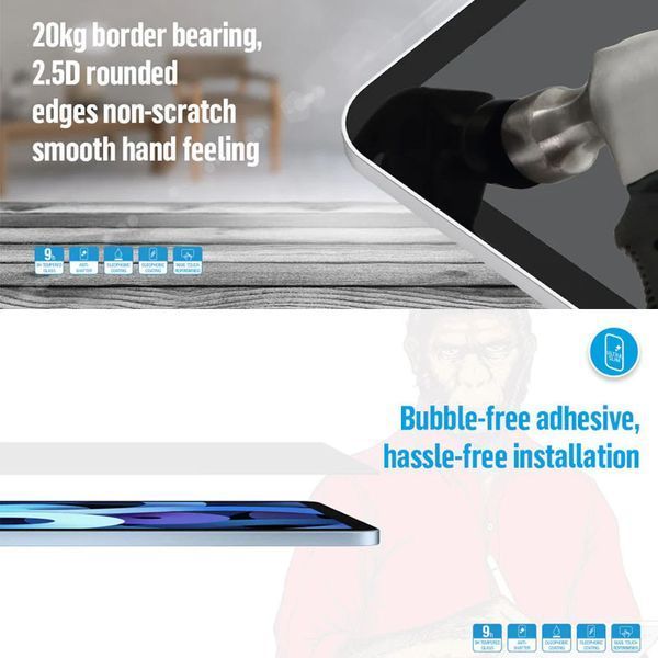 Захисне скло Blueo HD для Apple iPad 10.9" (2022-24) / 11" (A16) 2025 71043 фото