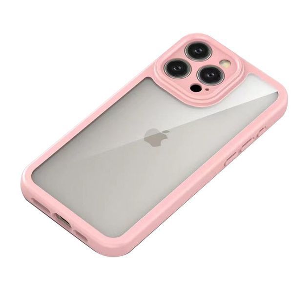 TPU чохол Transparent + Colour 1,5mm для Apple iPhone 12 Pro (6.1") 70564 фото