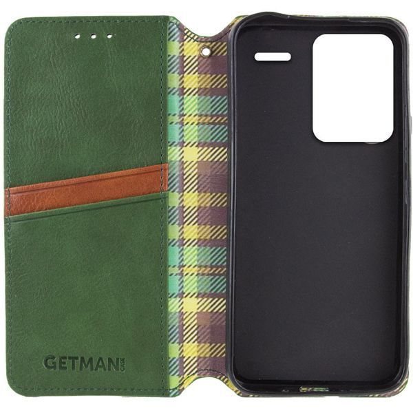 Шкіряний чохол-книжка GETMAN Cubic (PU) для Xiaomi Redmi Note 13 Pro+ 68730 фото
