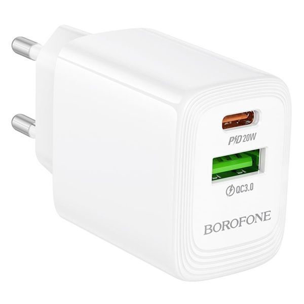 МЗП Borofone BN27 Fuente PD20W+QC3.0 (1USB-A/1C) 79269 фото